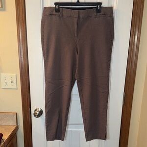 Classic Brown Checkered Women's Pants